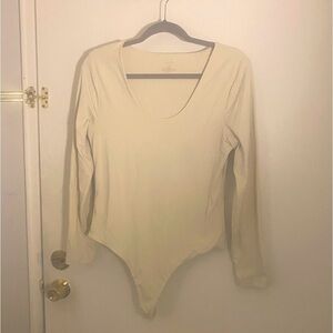 Nuuds by Daryl Ann Denner bodysuit color:bone size L